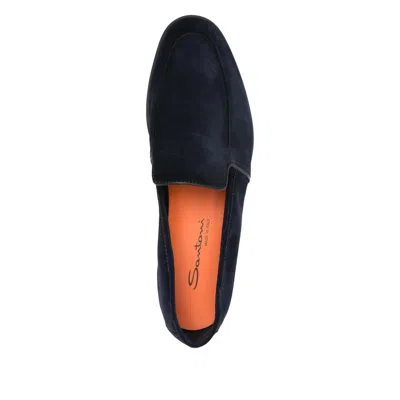 Santoni Suede Loafers