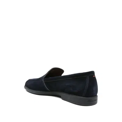 Santoni Suede Loafers