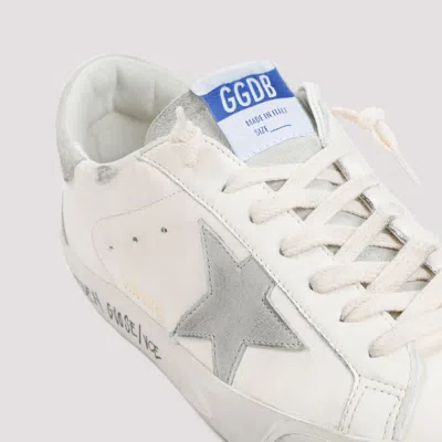 Golden Goose Super-star Nappa Upper Nabuk Star Suede Tongue Heel And Spur In White