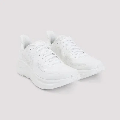 Hoka M Bondi 9 Synthetic Fabric Sneakers In White