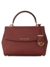 MICHAEL KORS Michael Kors Ava Handbag In Red Brick Saffiano Leather.,30T5GAVS2LBRICK