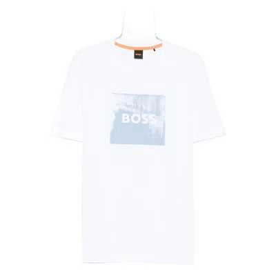 Hugo Boss Chest Print T-shirt In White
