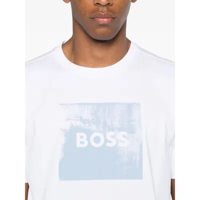 Hugo Boss Chest Print T-shirt In White