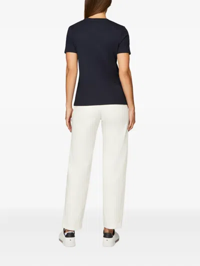 Tommy Hilfiger Regenerative Cotton T-shirt In Blue