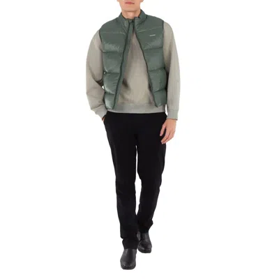 Holzweiler Men's Dark Green Shiny Daff Down Vest In Green