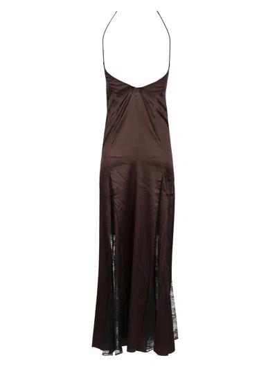 Staud Trinity Silk Dress Dresses Light Blue In Black