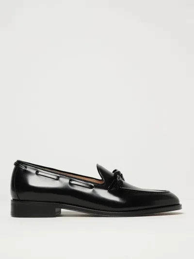 Valentino Bowshire Loafers In Black Glossy Calfskin In Black
