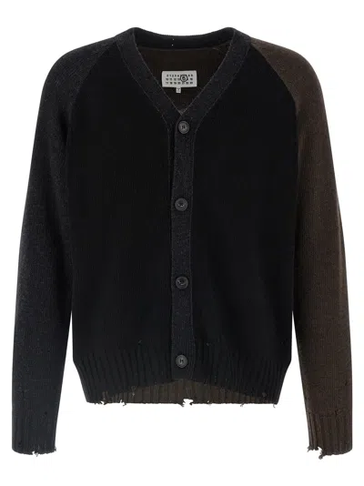 Mm6 Maison Margiela Colorblock Cardigan Color Block In Multi