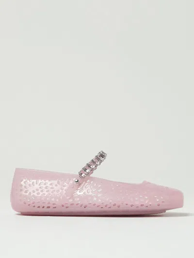 Jimmy Choo The Jelly Glitter Crystal-strap Ballerina Flats