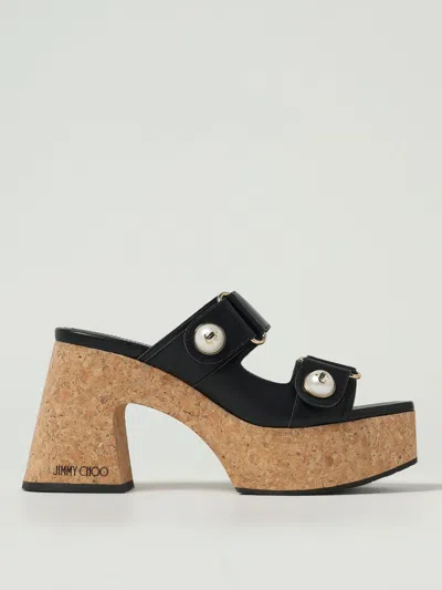 Jimmy Choo Fayence 95 Platform Sandals In Black