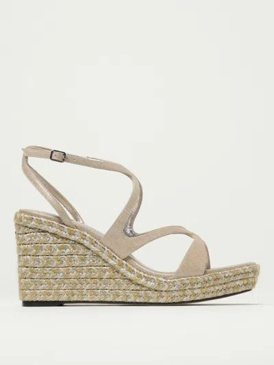 Jimmy Choo Leather Espadrille Wedge Sandals