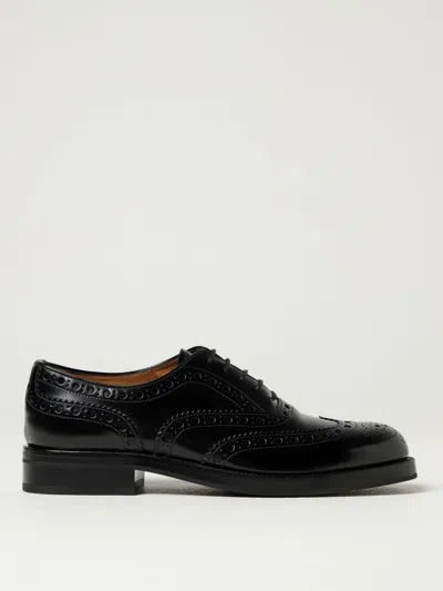 Church's Lace Up Leather Shoes With Brogue Detailing In Black