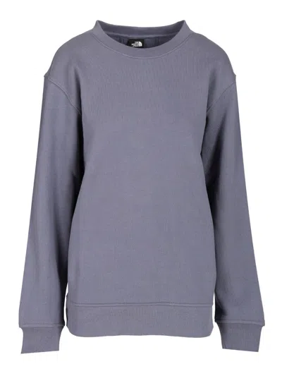 The North Face W Dome Relaxed Crew Sweatshirt Sweatshirts Blue In Gray