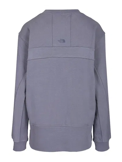 The North Face W Dome Relaxed Crew Sweatshirt Sweatshirts Blue In Gray