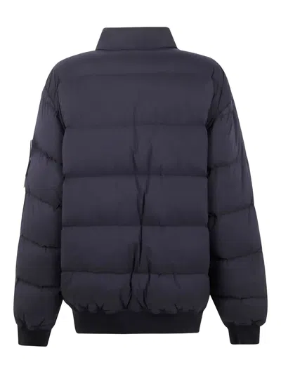 Stone Island Quilted High Collar Bomber Jacket
