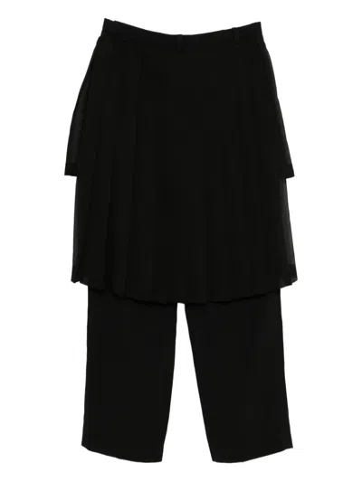 Undercover Pleated-design Trousers In Black