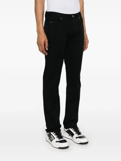 Emporio Armani Denim Cotton Jeans In Black