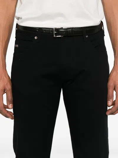 Emporio Armani Denim Cotton Jeans In Black