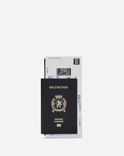 Balenciaga Passport Wallet In Black