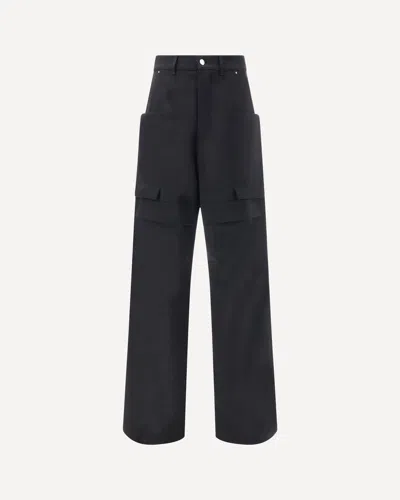 Rick Owens Men Stefan Cargo Pants In Black