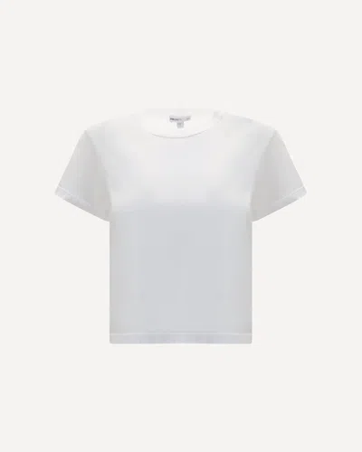 James Perse Shrunken T-shirt In White