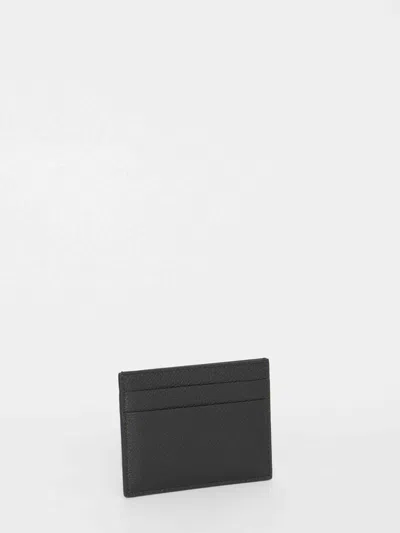 Balenciaga Compact Calfskin Cardholder Leather Imperfections In Black
