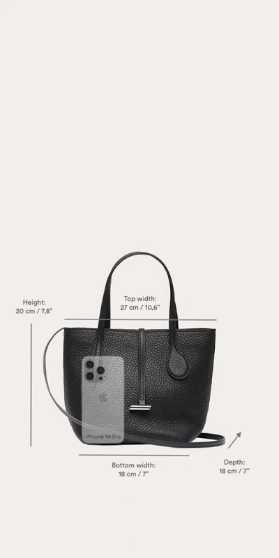 Liffner Sprout Tote Mini Dark Brown Suede