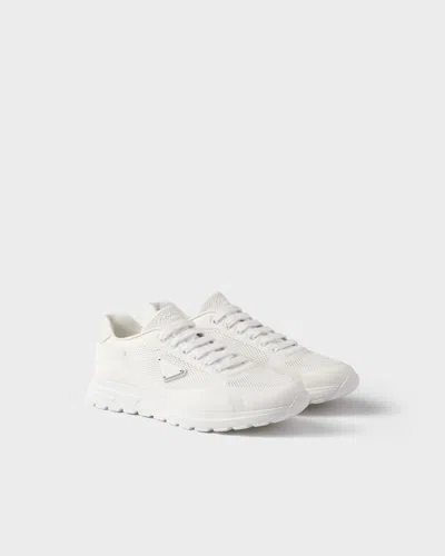 Prada Low-top Re-nylon And Leather Sneakers