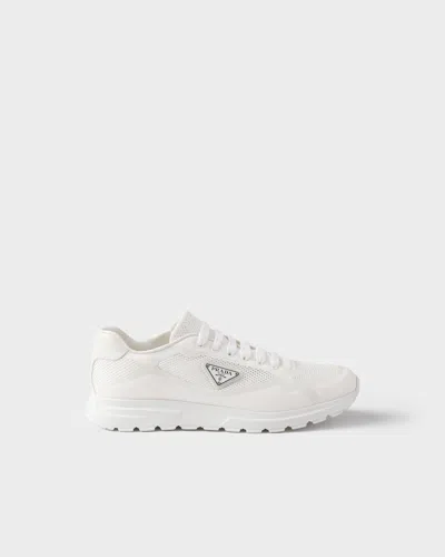 Prada Low-top Re-nylon And Leather Sneakers