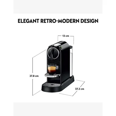 Nespresso Black Citiz Capsule Espresso Coffee Machine