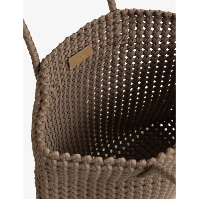 Reiss Womens Taupe Nancy Woven Tote Bag