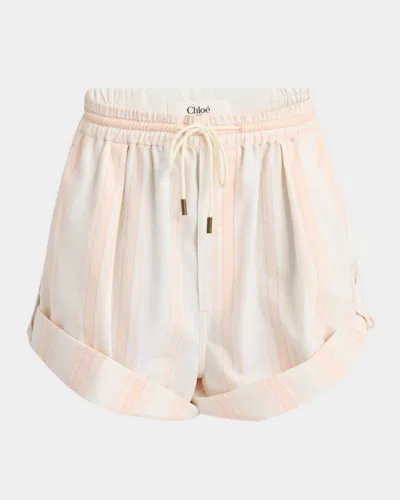 Chloé Striped Pull-on Shorts