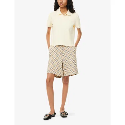 Sandy Liang Louise Polo In Neutral