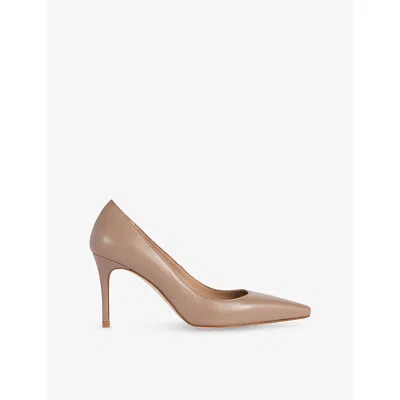 Lk Bennett Womens Bro-mocha Floret Leather Heeled Courts Eur 37 / 4 Uk In Multi