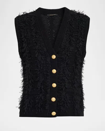Kobi Halperin Sterling Fringe Knit Sweater Vest