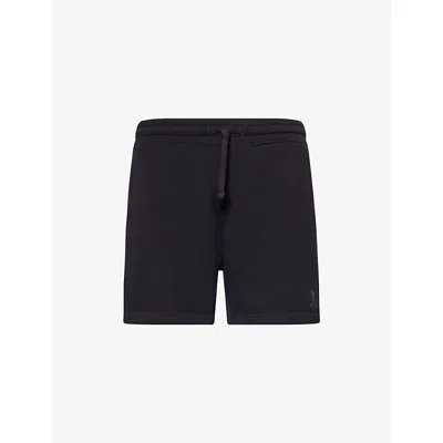 Gymshark Mens Black Power 5' Relaxed-fit Cotton-jersey Shorts Xl In Black