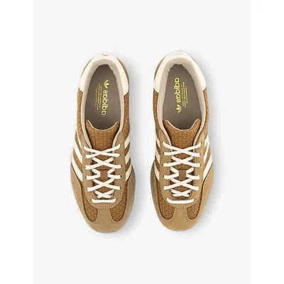 Adidas Originals Womens Brown Desert Wonder Whit Gazelle Indoor Textured Woven And Suede Low-top Trainers Eur 42/ 9 U