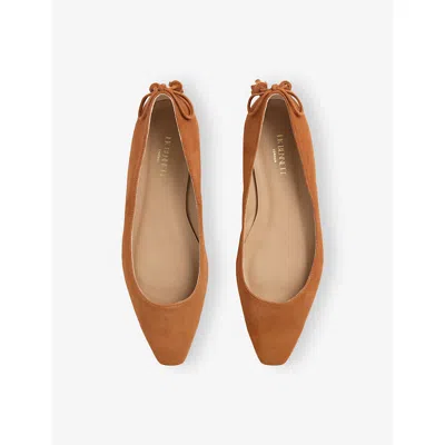 Lk Bennett Essie Tassel Flat In Orange