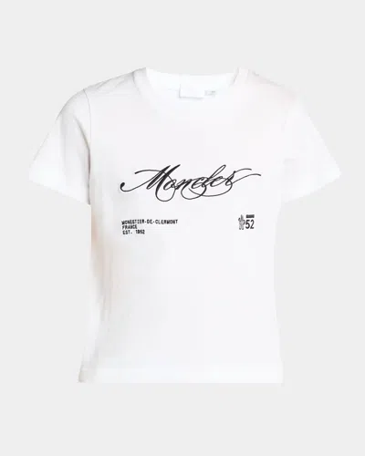 Moncler Embroidered Short Sleeve Crew Neck T-shirt