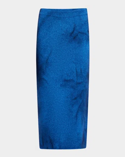 Gabriela Hearst Dorcas Tie-dye Cashmere Knit Midi Skirt
