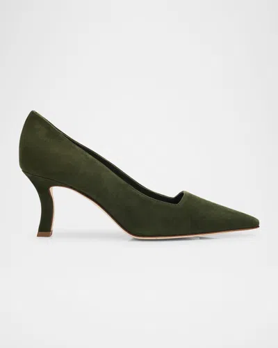 Manolo Blahnik Moiralo Suede Pumps