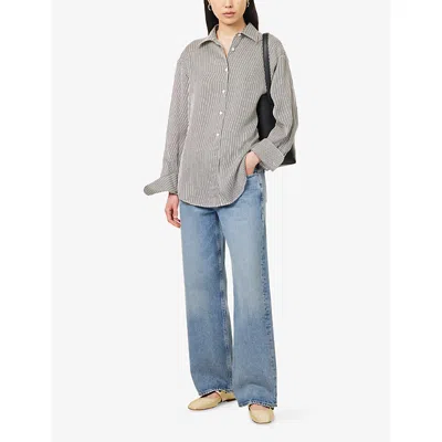 Citizen Of Humanity Womens Bijou (md Indigo) Lindz Straight-leg Denim Jeans