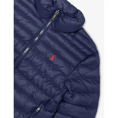 Polo Ralph Lauren Newport Navy Boys' P-layer 2 Packable Quilted Jacket In Blue