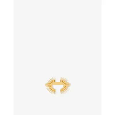Rachel Jackson Womens Electric Goddess 22ct Yellow Gold-plated Sterling-silver Ring