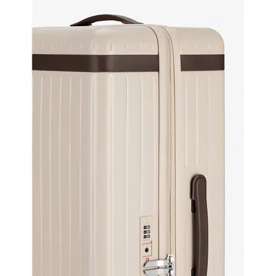 Carl Friedrik Beige / Chocolate The Large Check-in 4-wheel Polycarbonate Suitcase 76cm