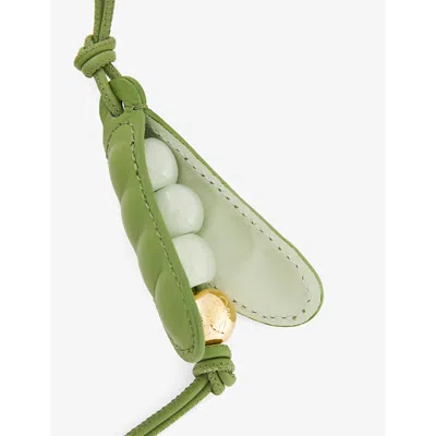 Loewe Womens Green/spring Jade Pea Pod Leather Bag Charm