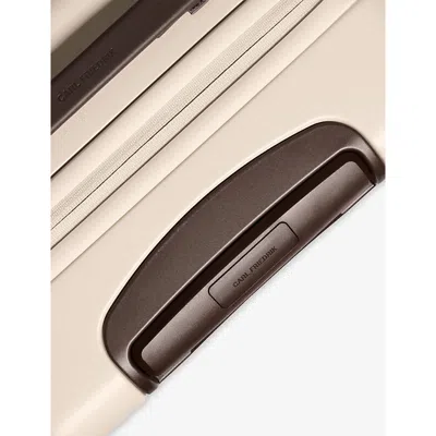 Carl Friedrik Beige / Chocolate The Carry-on 4-wheel Polycarbonate Suitcase 55cm
