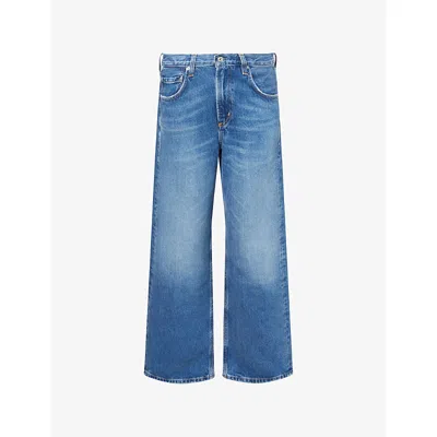 Citizen Of Humanity Womens Chaya (md/lt Indigo) Lindz Straight-leg Denim Jeans