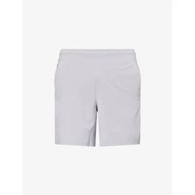 Lululemon Mens Silver Drop Pace Breaker 7'' Stretch-woven Shorts Xl In Gray