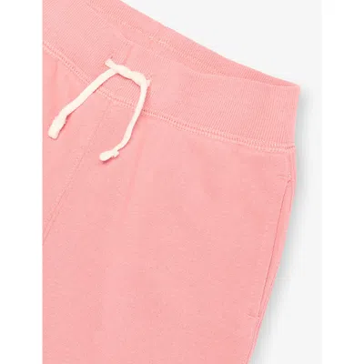 Polo Ralph Lauren Faded Peony Boys' Drawstring Straight-leg Cotton-blend Jogging Bottoms In Pink